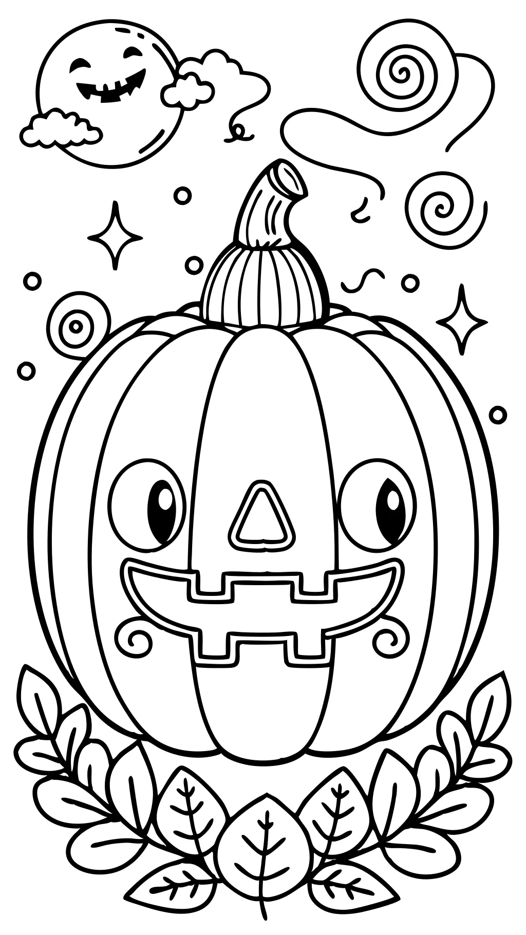 pumpkin coloring book pages